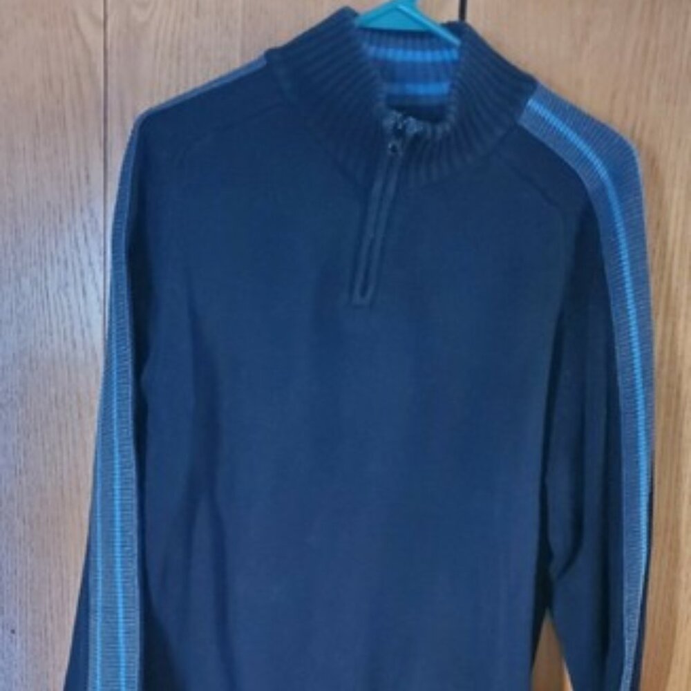 Men’s American Rag Cie Thick 100% Cotton 1/4 Zip Pullover Sweater Size L.